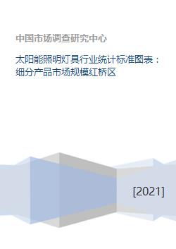 太阳能照明灯具行业统计标准图表 细分产品市场规模红桥区